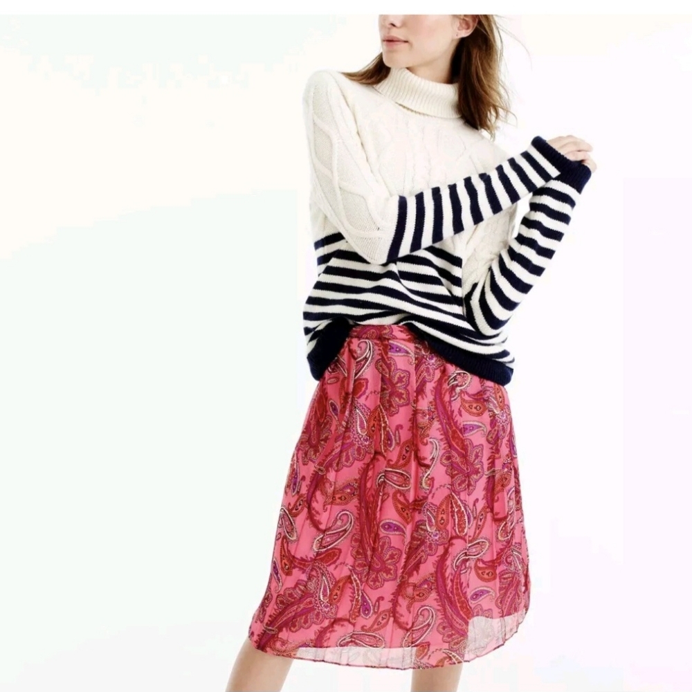 J.Crew silk skirt